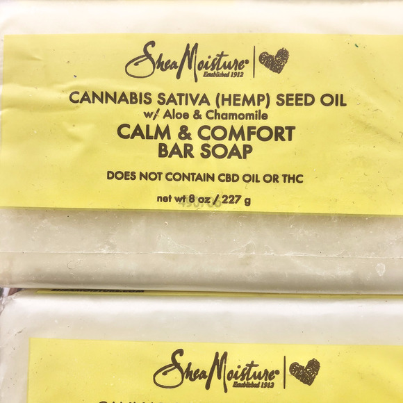 Shea Moisture Sativa Hemp Seed Oil Calm Comfort Bar Soap Size 8 Oz Lot Of 2 - Picture 6 of 6